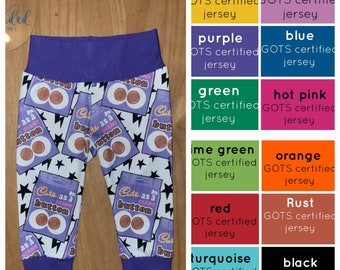 CUSTOMISABLE cadbury trousers, cute as a button, chocolate loungewear, chocolate lover clothes, cadbury loungewear, childrens loungewear,