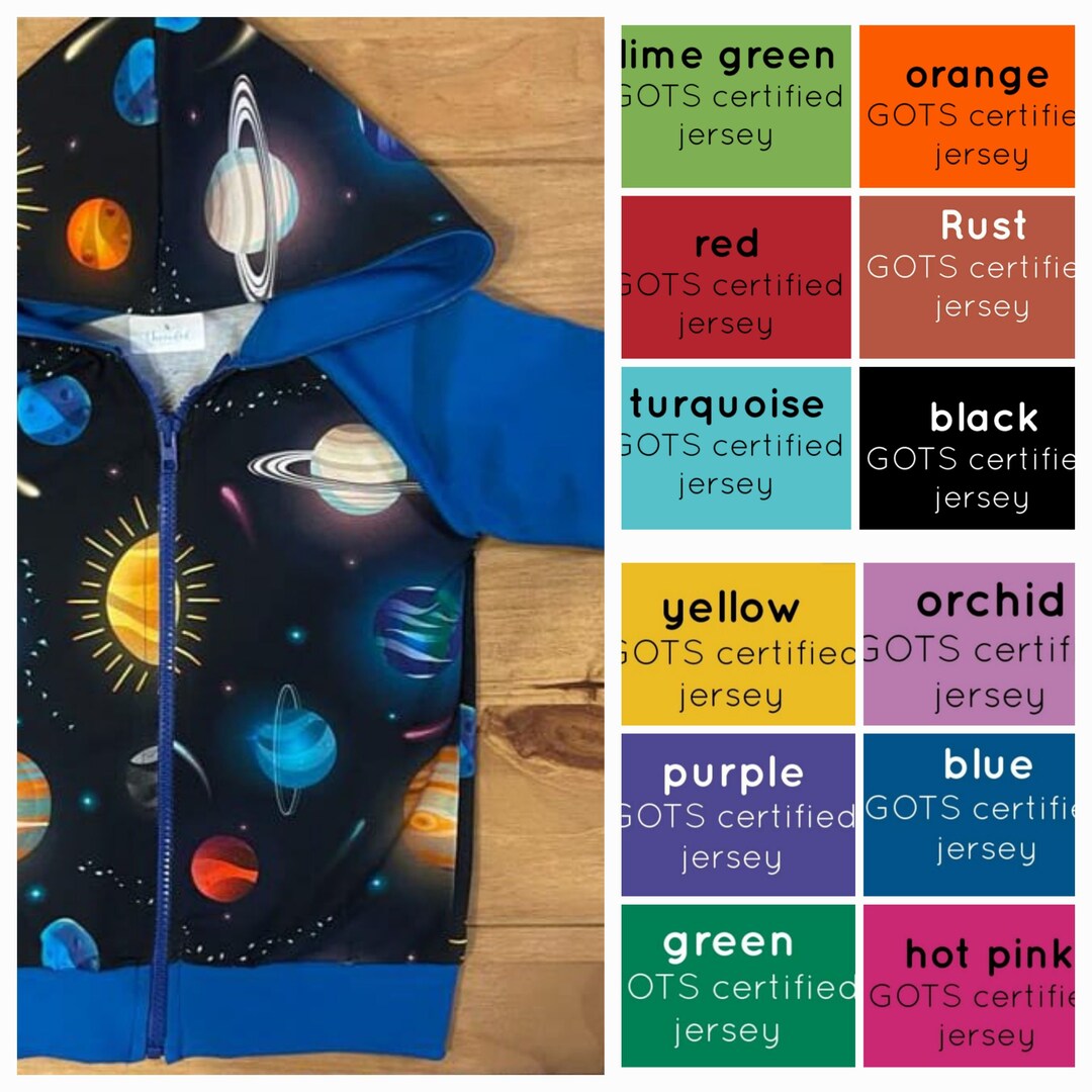 CUSTOMISABLE Space Hoodie, Space Jumper, Space Zip Up, Planet Hoodie ...