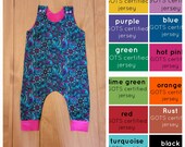 CUSTOMISABLE Mandala Romper, summer romper, baby romper, toddler romper, dungarees, childrens romper, summer dungarees