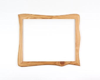 Wooden frame unique, handmade picture frame made of larch 40 x 50 cm, poster frame