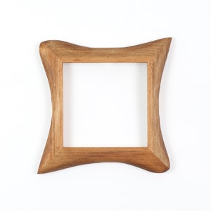 Quadratischer Holzrahmen, Bilderrahmen aus Kiefernholz, ein handgemachtes Unikat 15x15 cm