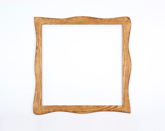 Quadratischer Holzrahmen, Bilderrahmen aus Kiefernholz, ein handgemachtes Unikat 50x50 cm