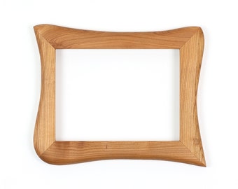 Wooden frame unique, handmade picture frame made of cherry wood 18 x 24 cm