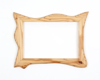 Wooden frame unique, handmade picture frame made of larch wood 20 x 30 cm
