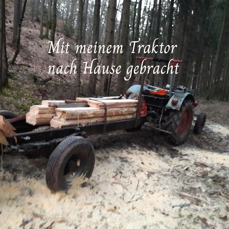 Spiegel mit Holzrahmen, rustikaler Spiegelrahmen mit organischer Form, Holzspiegel aus Kiefer 40x60 cm, handgefertigtes Naturholz Unikat image 8