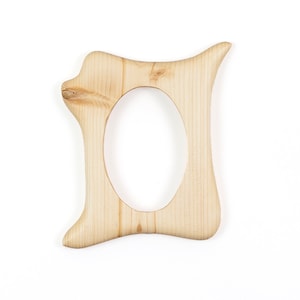 Ovaler Holzrahmen, kleiner Bilderrahmen aus Fichtenholz, ein handgemachtes Unikat 10x15 cm