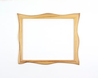 Wooden frame, picture frame made of larch wood, a handmade unique piece 40 x 50 cm, poster frame