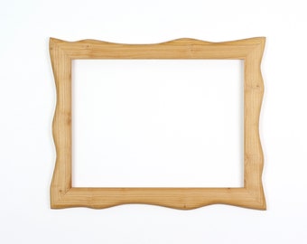 Wooden frame, picture frame made of cherry wood 30 x 40 cm, a handmade unique piece, poster frame