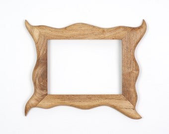 Wooden frame, picture frame made of walnut 18 x 24 cm, unique, handmade, poster frame