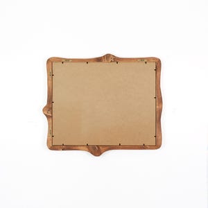 Bilderrahmen aus Holz, rustikaler Holzrahmen aus Fichte, handgefertigtes Naturholz Unikat 40x50 cm, Bilderrahmen aus Echtholz für Leinwand image 8