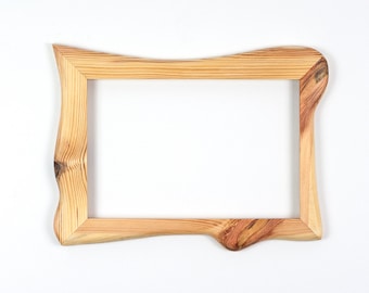 Natural wood picture frame, wooden frame made of pine 20 x 30 cm, unique, handmade, poster frame