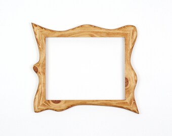 Wooden frame, picture frame made of pine, a handmade unique piece 24 x 30 cm, poster frame
