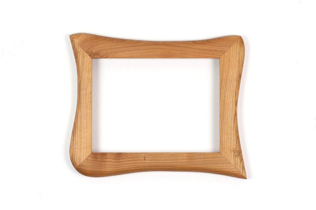 Natural Wood Picture Frames Cherry Wood Frame 18x24cm Unique Handmade