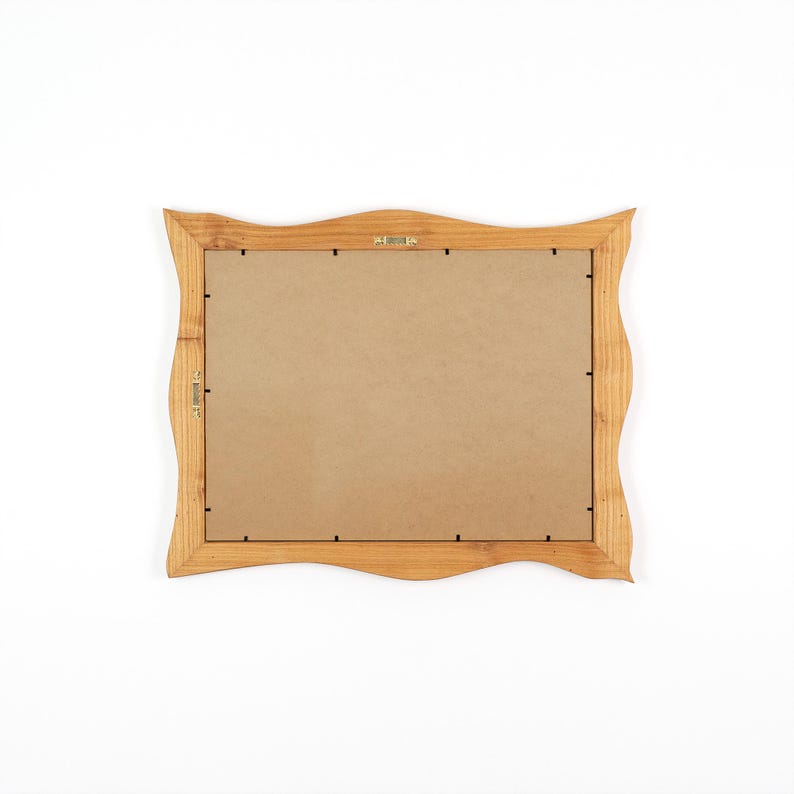 Bilderrahmen aus Echtholz – rustikaler Holzrahmen, handgefertigtes Unikat aus Kirschholz 30x40 cm, Naturholz mit organischer Form zdjęcie 9