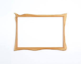 Wooden frame, picture frame made of larch wood, a handmade unique piece 40 x 60 cm, poster frame