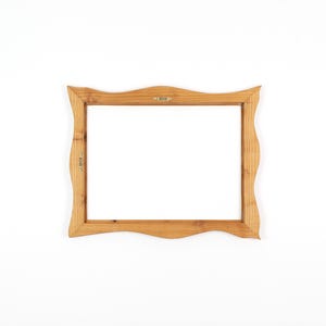 Bilderrahmen aus Echtholz – rustikaler Holzrahmen, handgefertigtes Unikat aus Kirschholz 30x40 cm, Naturholz mit organischer Form zdjęcie 7