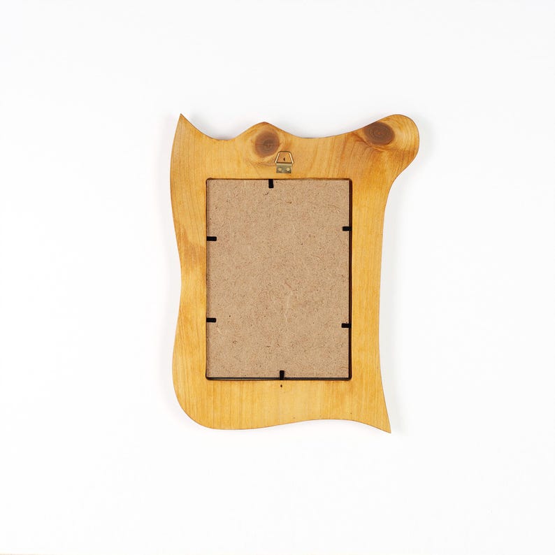 Spiegel Herz aus Holz – Spiegel mit Holzrahmen aus Naturholz, ausgefallene Wanddeko, besonderes Geschenk mit Herz, organisches Herz afbeelding 4