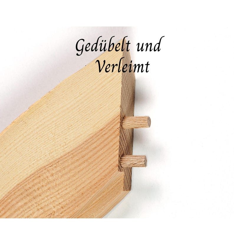 Wandspiegel mit Holzrahmen, Holzspiegel Unikat handgefertigt aus Fichte 40x50 cm, rustikaler Naturholz Spiegelrahmen mit organischer Form image 5