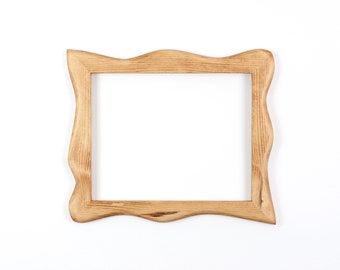 Wooden frame, picture frame made of pine, a handmade unique piece 24 x 30 cm, poster frame