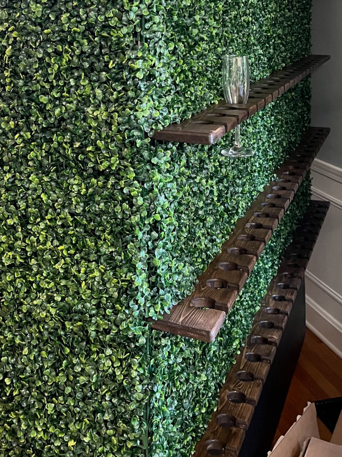 Champagne Wall Glass Holders / Shelves Etsy