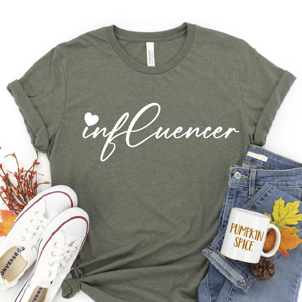 Influencer Shirt, Influencer Tshirt, Influencer, Funny Social Media Shirt, Blogger Shirt, Vlogger Shirt, Social Media Star, Famous Shirt