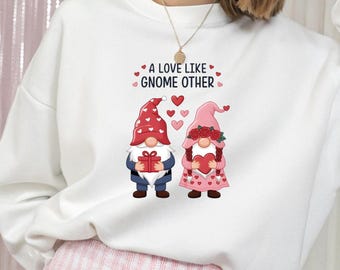 Gnomes Valentine's Day Sweatshirt: Custom Text