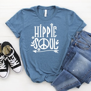 Hippie Shirt, Hippie Soul Shirt, Peace Shirt, Free Spirit, Hippie T-shirt, Hippie Life Outfit, Peace Love Shirt, Hippie Life Shirt