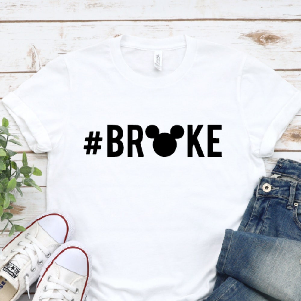 Mouse Shirt, Vacation Shirt, Castle Shirt, Holiday Shirt,Broke Shirt, Family Vacation Shirt, Family Trip Shirt Teevintage