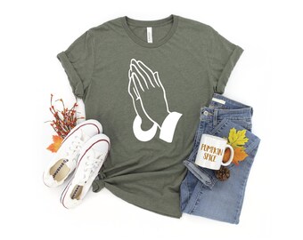 Prayer Hands T-Shirt: Christian Inspirational Tee