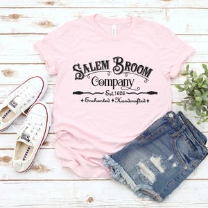 Salem Broom Company T-Shirt: Witchy Halloween Shirt