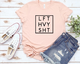 Camiseta "Levanta cosas pesadas", camiseta motivacional para entrenar en el gimnasio