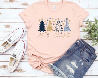 Merry Christmas T-Shirt: Christmas Tree Shirt, Tis the Season Shirts