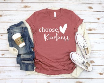 Choose Kindness T-Shirt: Unisex Cotton Blend Tee