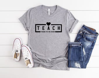 Camiseta "Enséñales a ser amables": Camiseta inspiradora "La bondad importa"