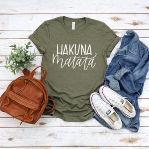 Hakuna Matata Shirt: Soft Cotton Animal Kingdom Tee image 1