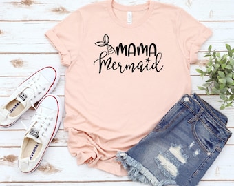 Mama Mermaid Shirt: Soft Cotton Mother's Day Tee