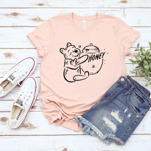 Pooh Bear Honey Pot Shirt: Soft Comfy Cotton Tee