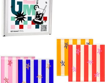 Zestaw 4 podstawek akrylowych - Jasne i kolorowe prezenty świąteczne - Wypełniacze skarpet - Niezbędne artykuły dla organizatorów przyjęć świątecznych i prezenty