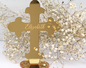 baptism sign, cross sign, cross, custom name sign, custom baptism sign, first communion sign, first communion, baptism decor, gold cross