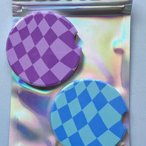 Set of 2 Imperfect car coasters | Discounted Ceramic Car Coasters | Cute Ceramic Car Coasters | Gifts for her | Gifts for him | Car Coasters