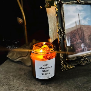 TOG Bookish inspired candle | Orange and Vanilla scented bookish theme candle