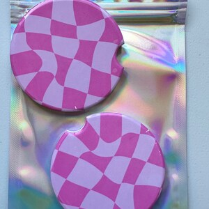 Set of 2 Imperfect car coasters | Discounted Ceramic Car Coasters | Cute Ceramic Car Coasters | Gifts for her | Gifts for him | Car Coasters