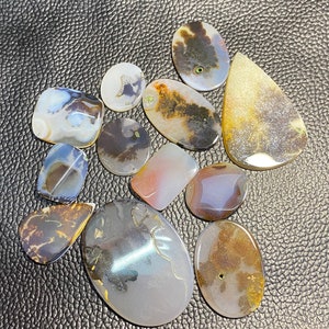 Craft Supplies Wholesale Lot Natural Montana Agate Cabochon Beautiful Montana Agate Cabochon Macrame Necklace & Silver Jewelry Gemstone