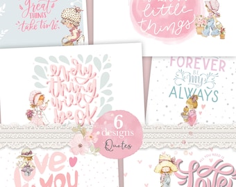 Sarah Kay Zitate, Shabby Chic, decoupage, scrapbooking,