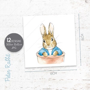 PETER RABBIT Digital Paper Presents Decoupage Scrapbooking Room Decor ...