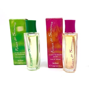 FOLIES de SAISONS Yves Rocher / Eau de Toilette / Vintage parfum miniatuur 7,5 ml