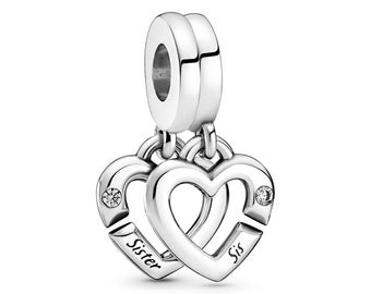 Silver Little Sister Charm W/Split Ring & 4MM Bracelet Charms,Pendant and Bracelet by Easy to be happy Silver Little Sister Charm W/Split Ring & 4MM Bracelet Charms,Pendant and Bracelet by Easy to be happy