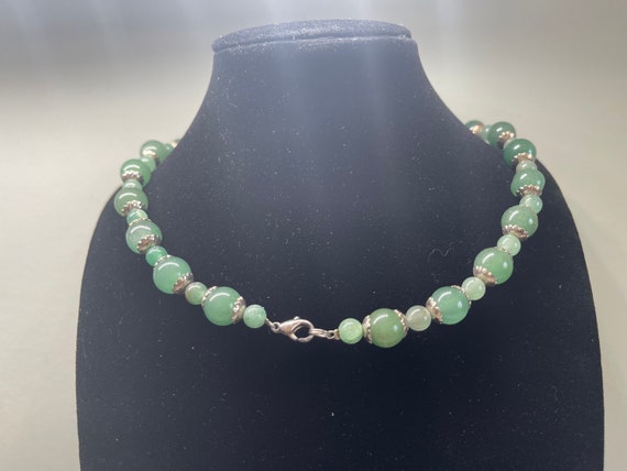 Apple Green Aventurine bead necklace,Gift for Mot… - image 4