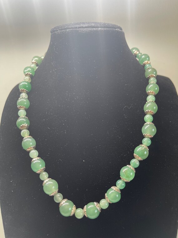 Apple Green Aventurine bead necklace,Gift for Mot… - image 2