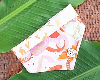 Lunar New Year Bandana | Chinese Near Year Bandana | Dog Bandana | Cat Bandana | Snap On Bandana | Handmade | Chinese | Luck | Year of Horse